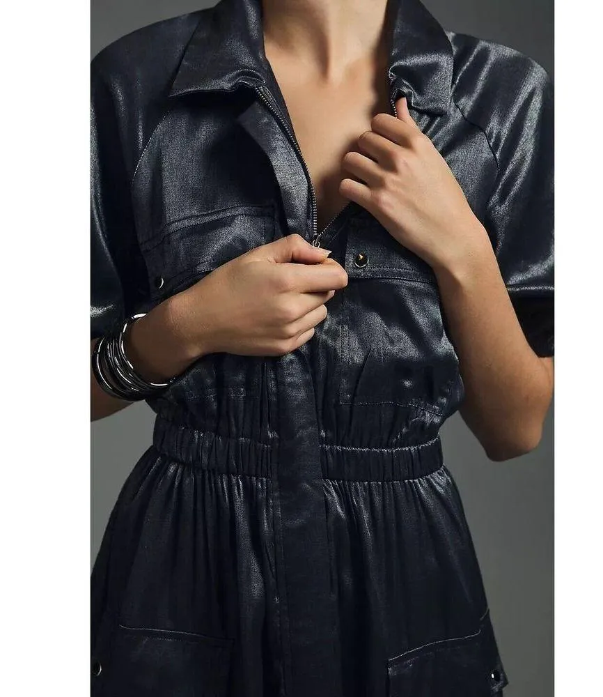 Anthropolgie x Samant Chauhan Utility Shirt Dress Size 1XL - Image 3