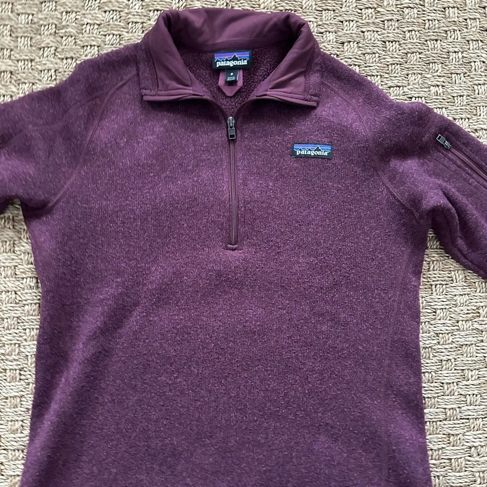 Women’s Medium Maroon Patagonia Better Sweater 1/4 Zip - Image 5