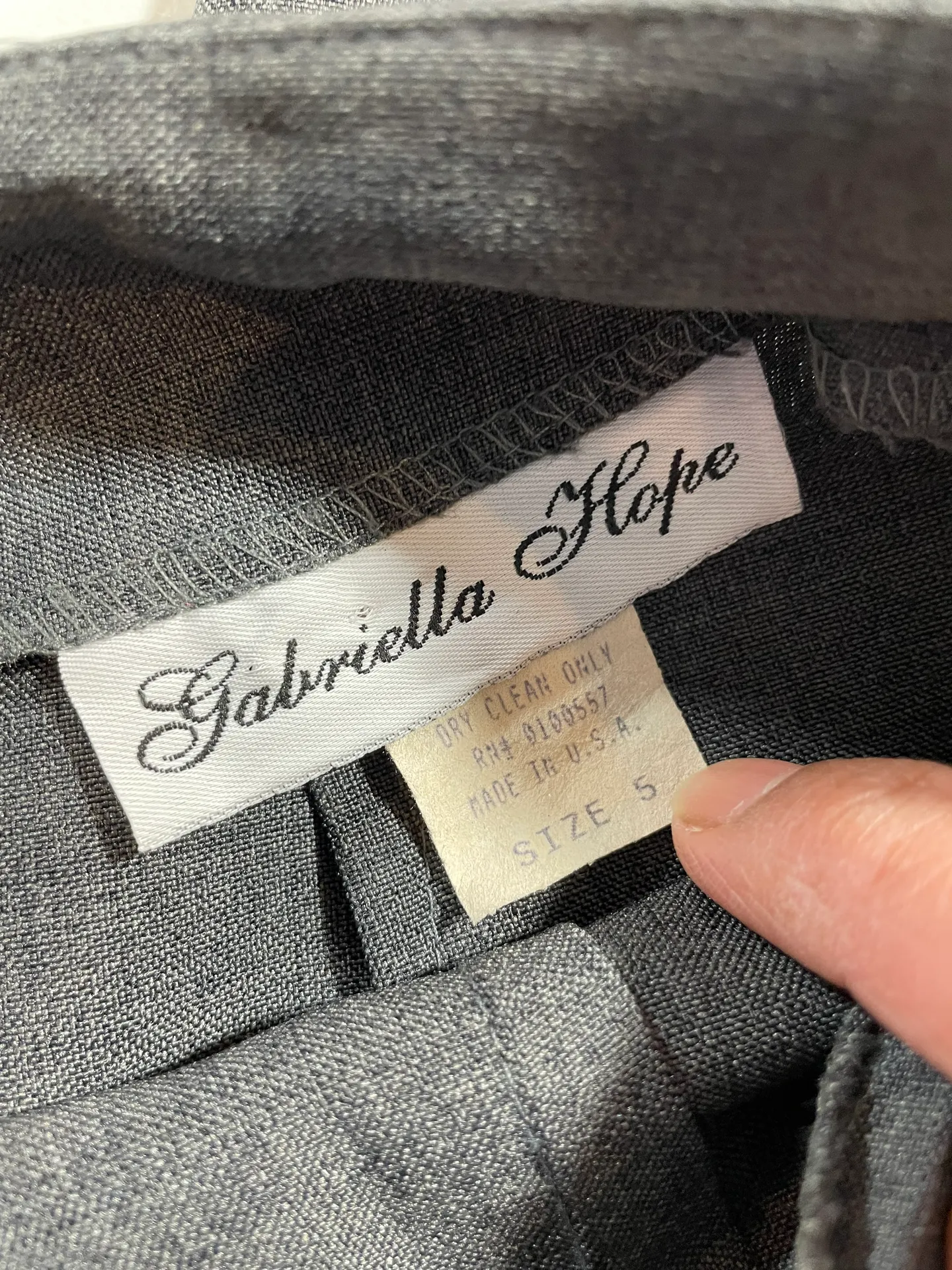 Gabriella Hope Vintage Dress Pants Gray Size 28 - Image 5