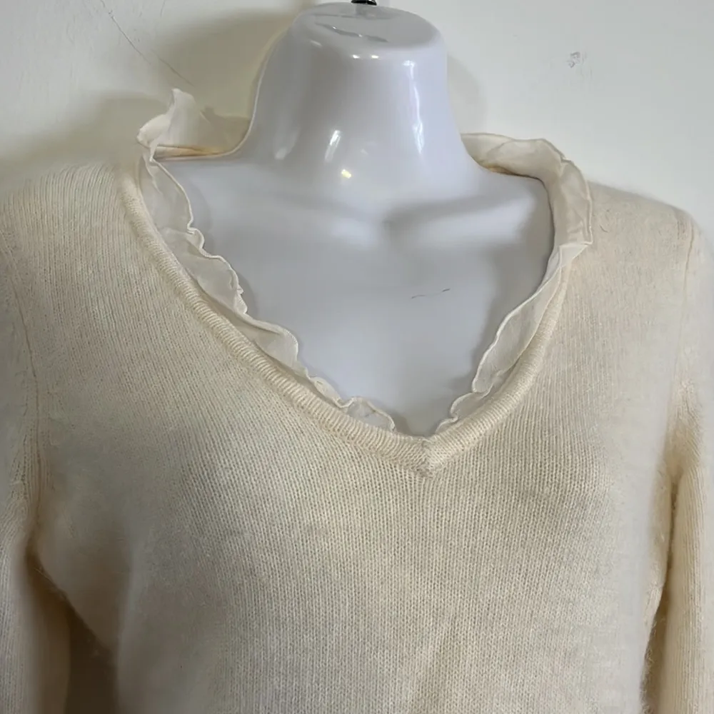ANGORA The Limited chiffon neck and hem sweater - Image 4