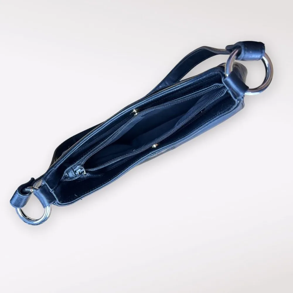 Giani Bernini Genuine Leather Black Shoulder Bag - Image 5