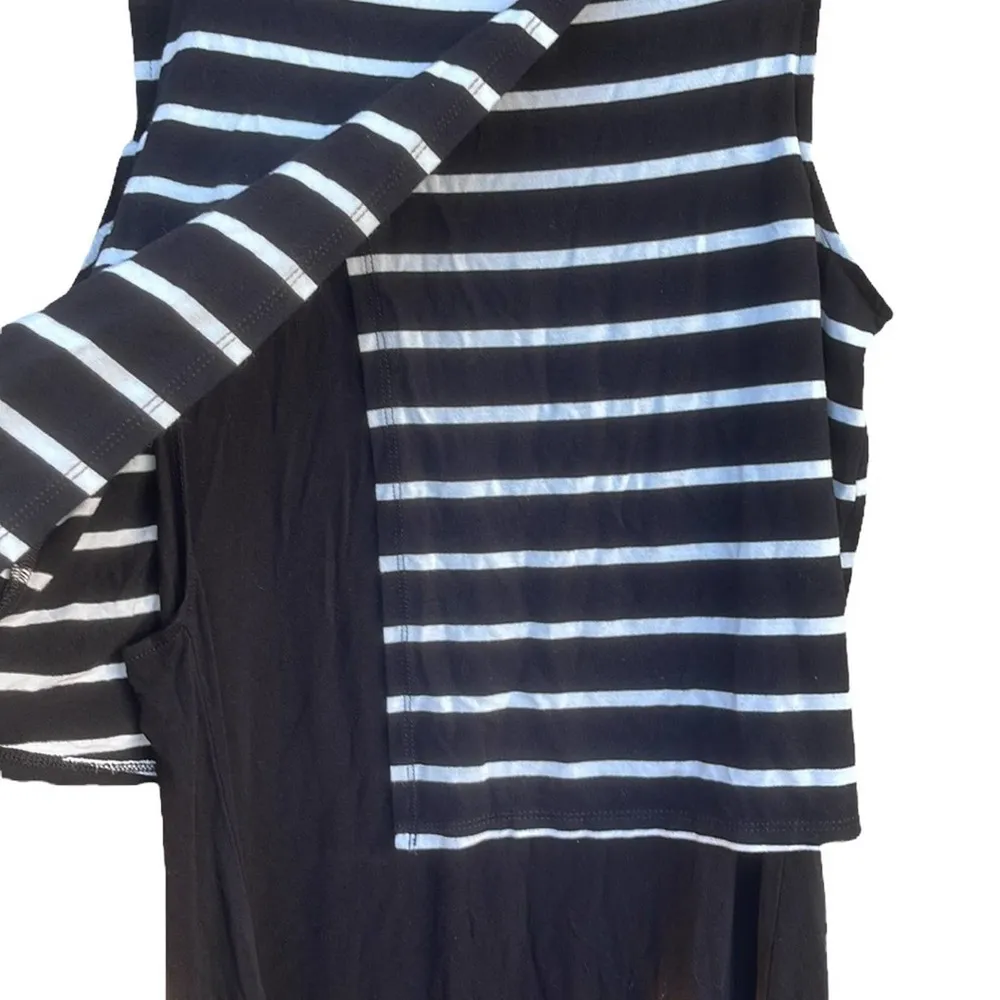 A Pea in the Pod black & white striped sleeveless nursing dress size XS - Image 5