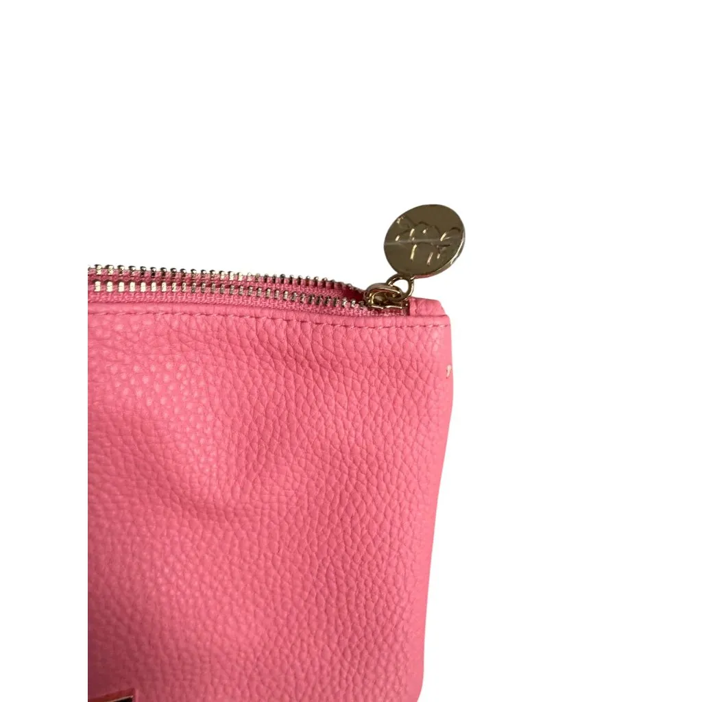 ESCADA Pink Gold Zip Travel Makeup Pouch Bag NEW NWOT - Image 5