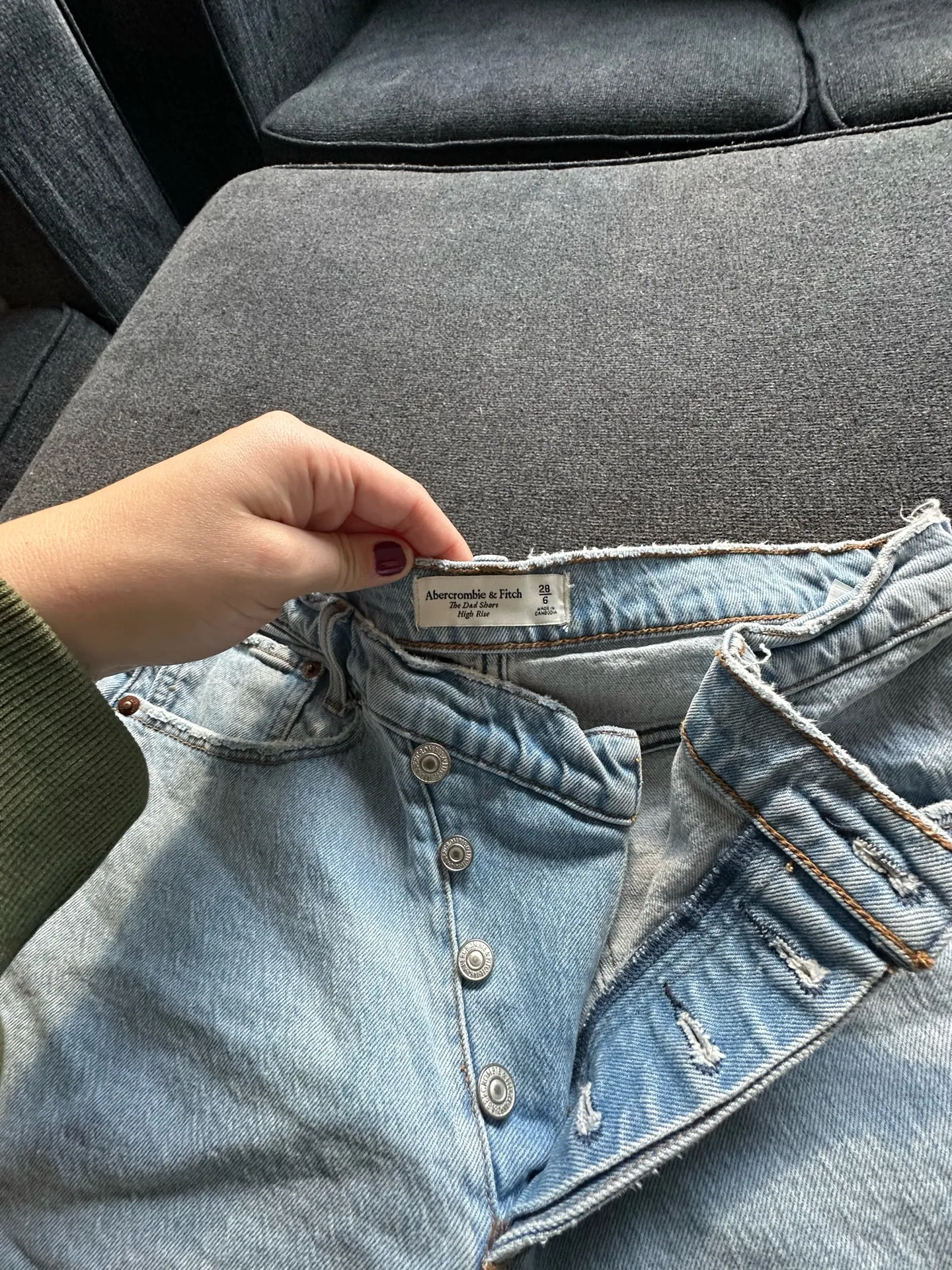 Abercrombie Shorts High-Rise dad - Image 3