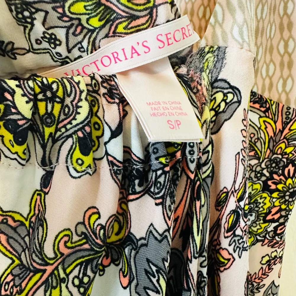 Victoria's Secret Halter Maxi Dress Pink Paisley Fairy Boho Beachy Size Small - Image 5