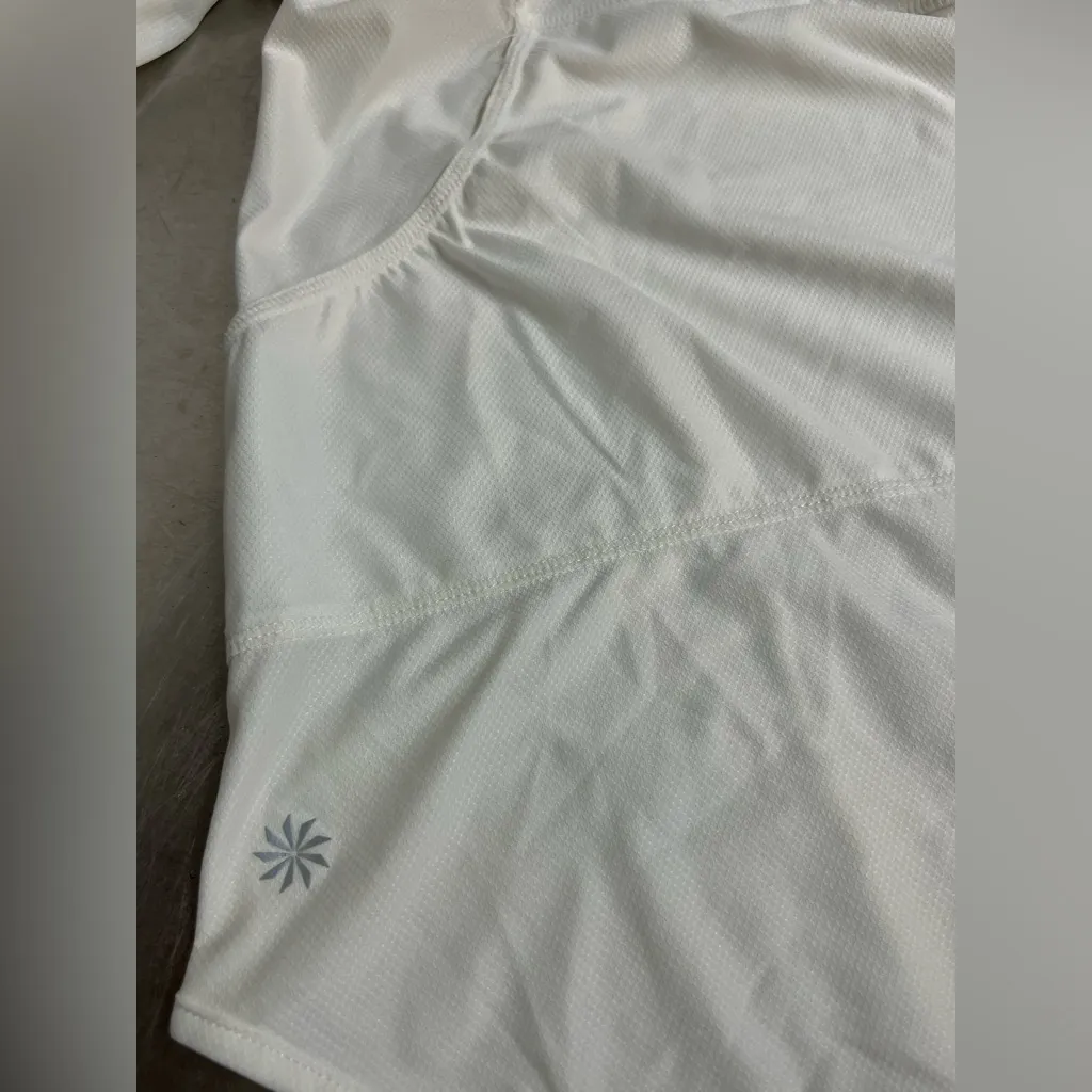 Athleta Wick It Wader White Hooded Long Sleeve Cover Up - Size XS - VGUC - Image 5