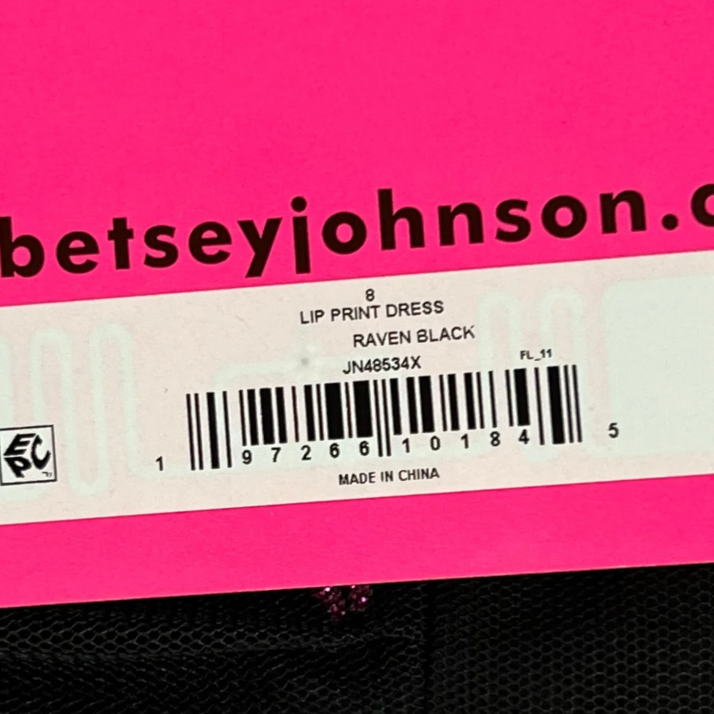 Betsey Johnson Corset Midi Dress 8 Black Lip Print Tulle Mesh Whimsical Romantic - Image 12