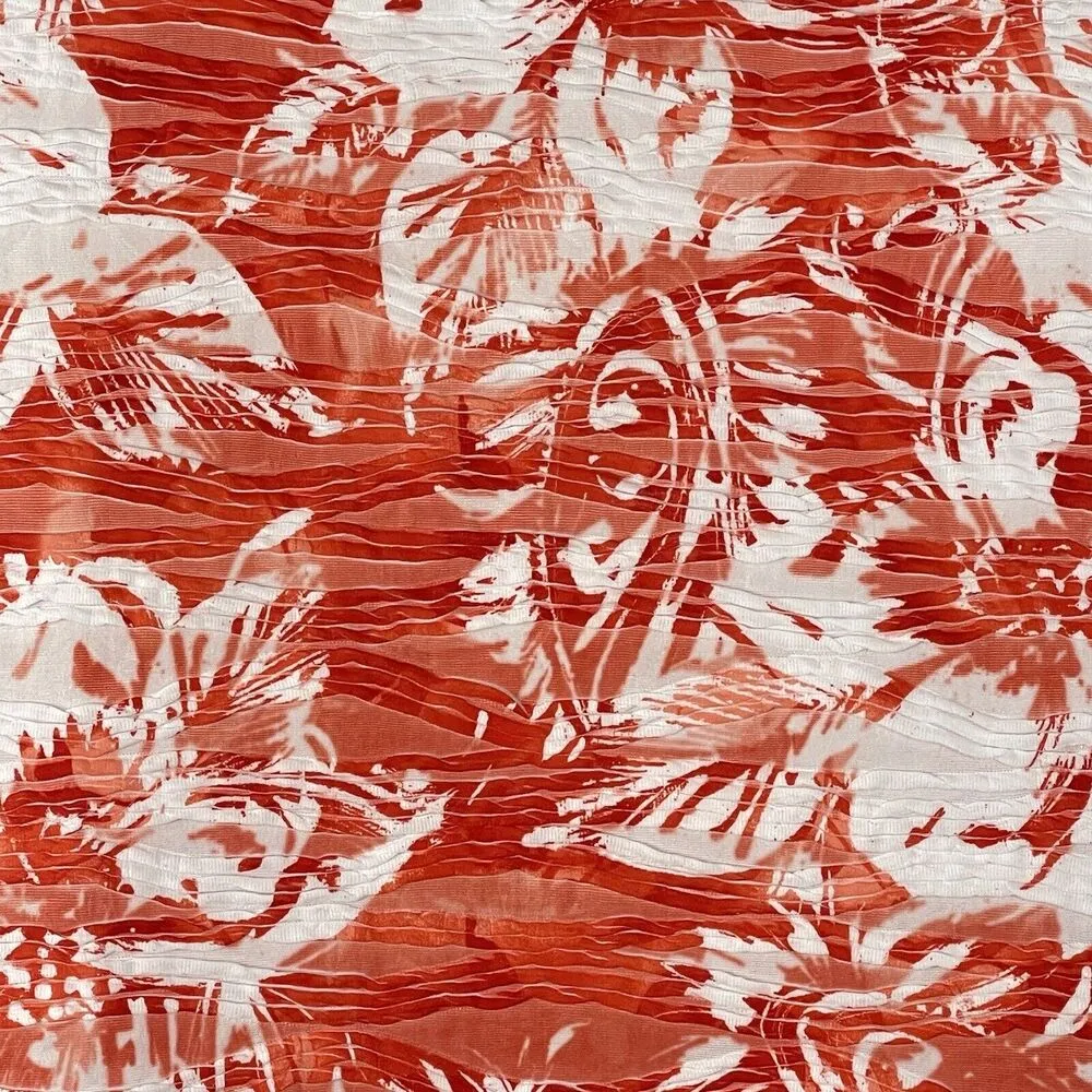 CJ Banks 3X-Large Top Floral Sleeveless Stretch Scoop Neck Textured Semi-Sheer - Image 3