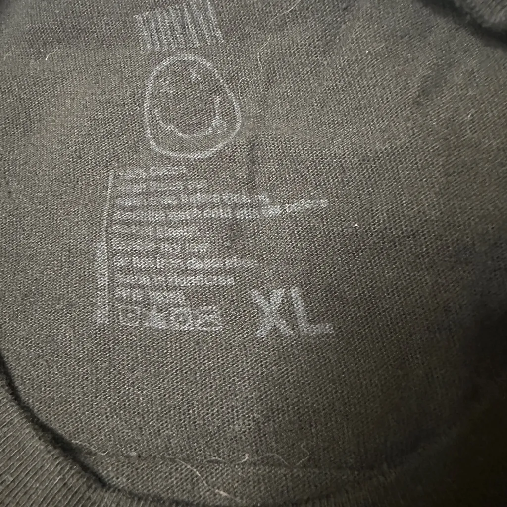 NIRVANA black Smiley Face Graphic Tee Shirt size XL - Image 3