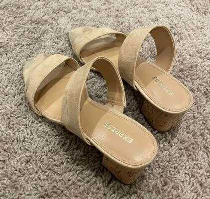 Nude Suede Heels  - Image 2