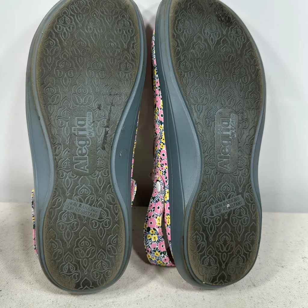Alegria Skillz Women's Simply Irresistible Floral Print Swivel Strap Clogs 37 - Image 7