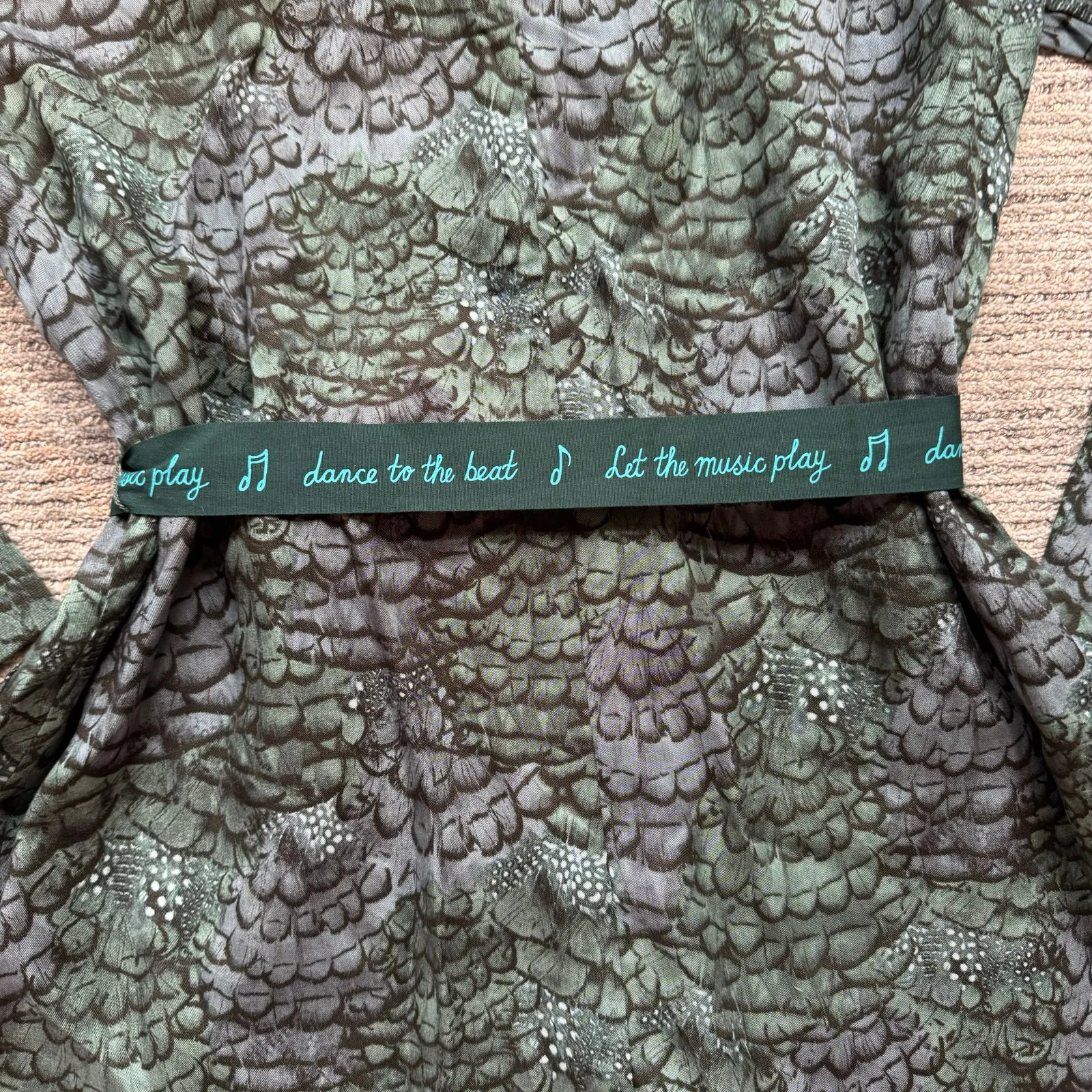 Scotch & Soda Anthropologie Feather Pajama Blazer Boho Drapey Womens Sz S - Image 3