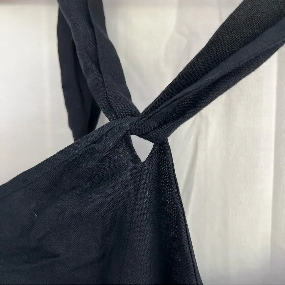 NWOT HATCH Ella tank linen blend top black size 1 Maternity Top - Image 6