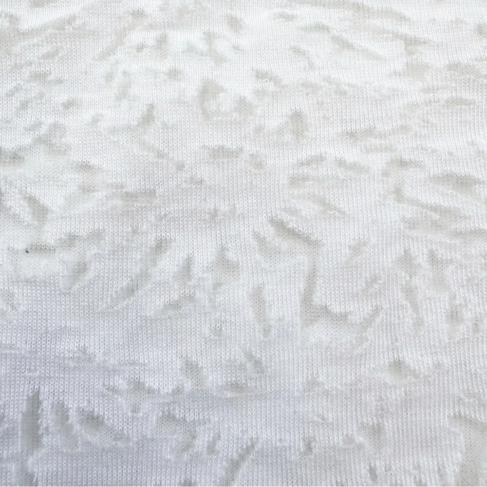 The Kooples Burnout Crop Top Sheer White Floral Burst Size XS - Image 9