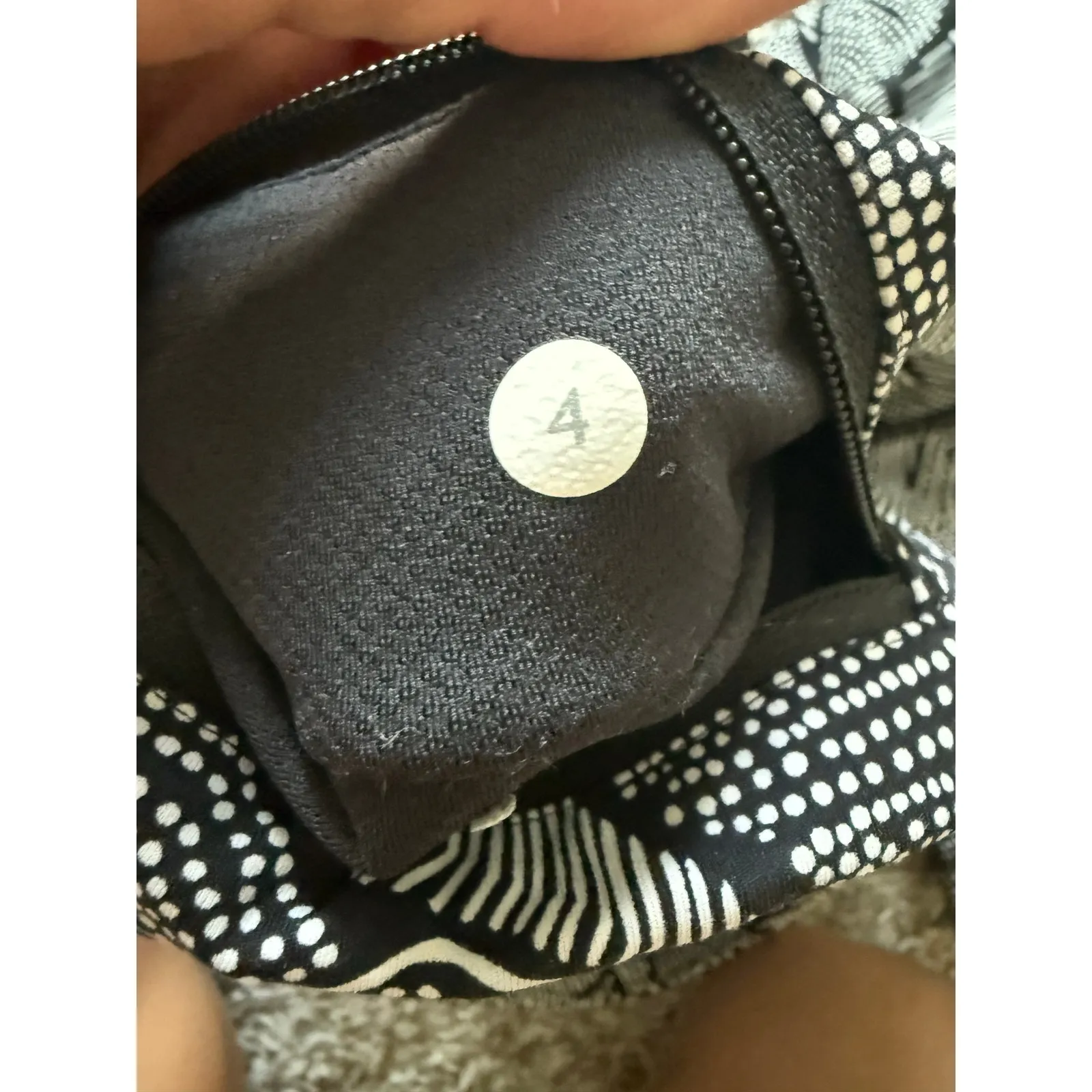 Lululemon Pace Rival Crop (Full-On Luxtreme) Dottie Tribe White Black - Image 4