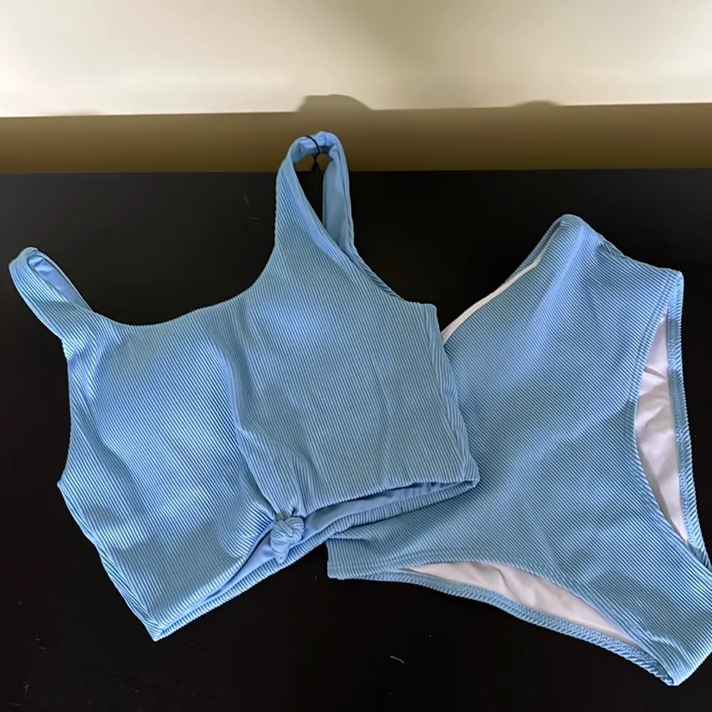 ZAFUL Women's Scoop Neck Knotted Two Pieces Tankini Set Swimsuit - Image 5