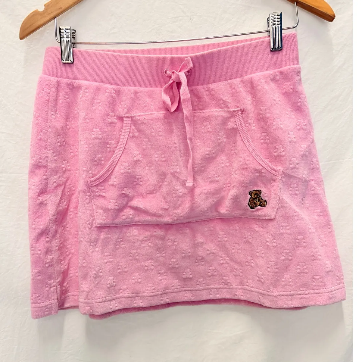 Teddy Fresh Baby Pink Velour Teddy Embossed Tracksuit Set Small Y2K Paris Hilton - Image 6