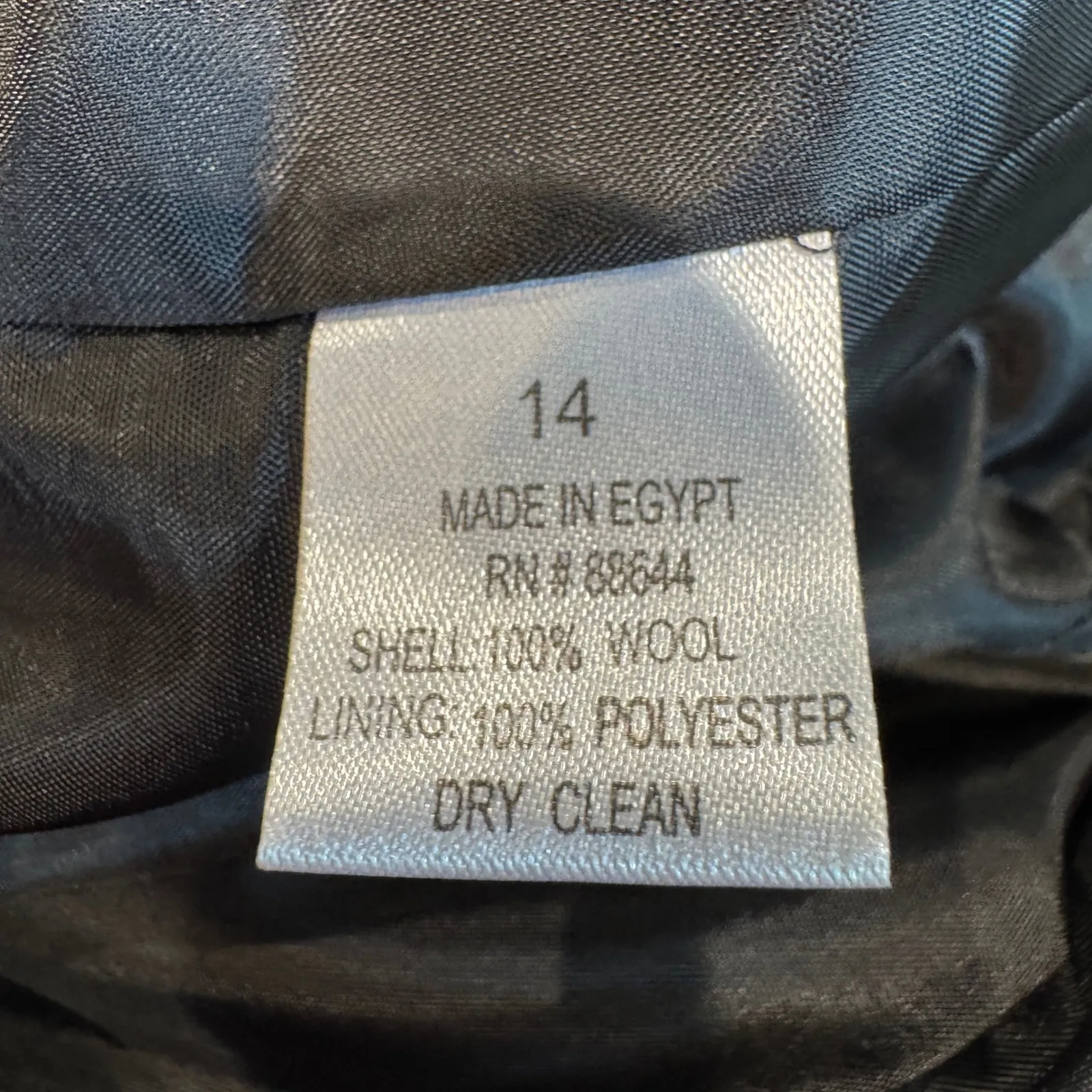 John Meyer‎ Collection Wool Blend Plaid Skirt Suit Set size 14 Career Vintage Gray - Image 5