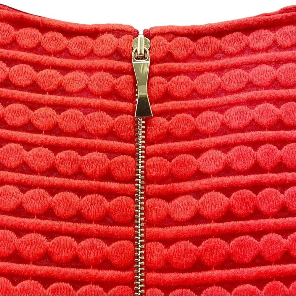 Kate Spade New York Ashby Dress Maraschino Red Embroidered Shift Women’s Size 14 - Image 10