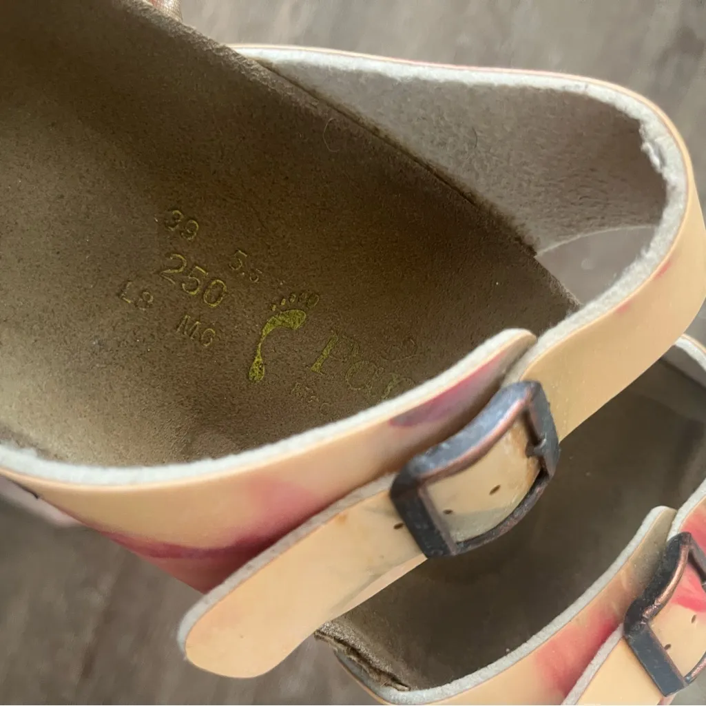 Birkenstock Papillio Sandals pink orange size 39 - Image 8