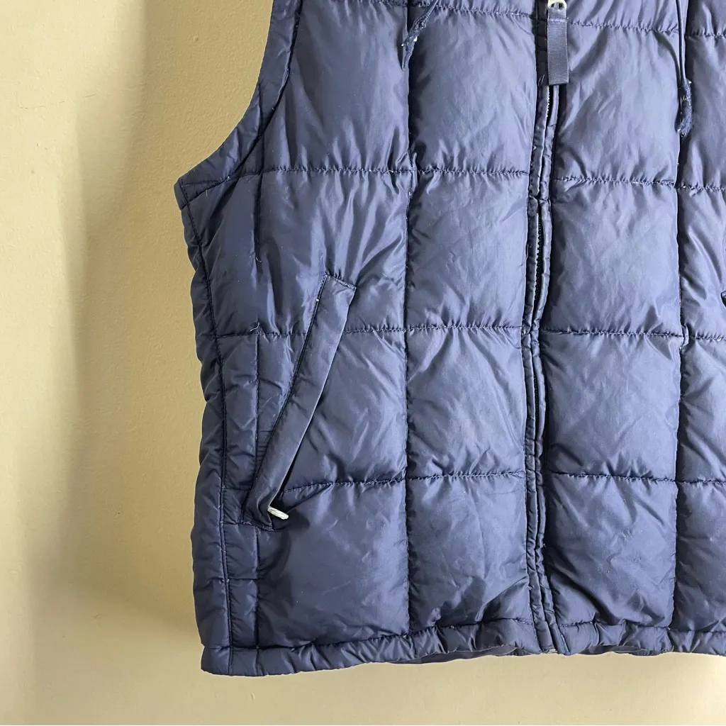 Abercrombie & Fitch Vintage Puffer Vest Blue Quilted Hooded Women’s Y2K - Image 6