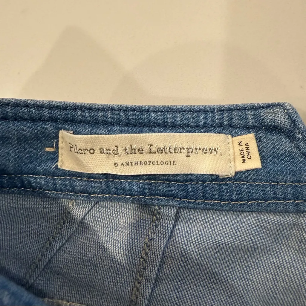 Anthropologie Pilcro and the Letterpress High Rise Bootcut Denim Jeans Womens 26 - Image 9