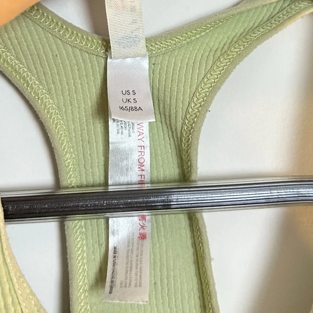 FREE PEOPLE Movement Free Throw Crop Top in Mint Size Small - Image 4