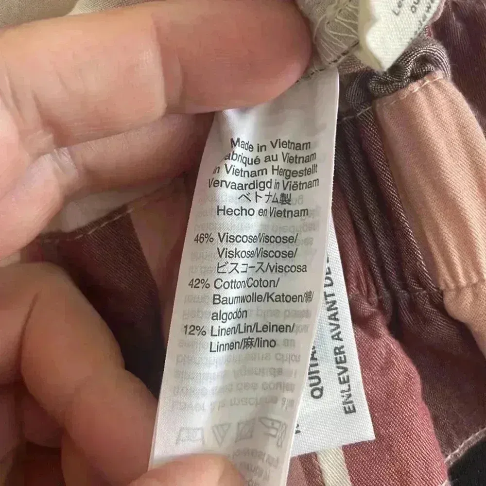 Madewell Paperbag Shorts in Rainbow Stripe Sz 2 - Image 9