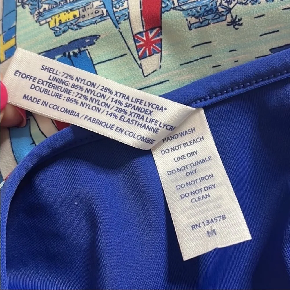 Vineyard Vines Swimsuit One Piece America's Cup Yacht M Medium - Image 4