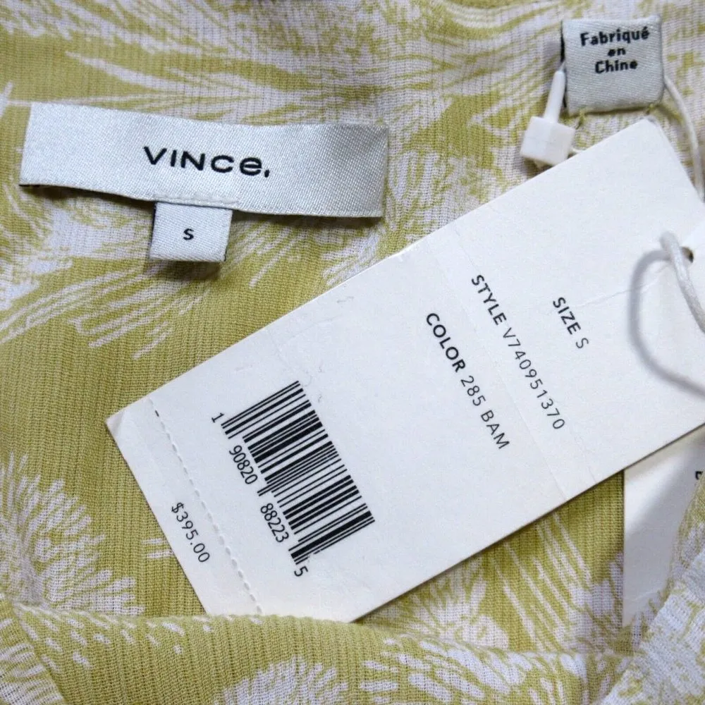 NWT Vince Wheat Twist Knot Drape Maxi in Balm Crinkled Tank Dress S $395 - Image 7