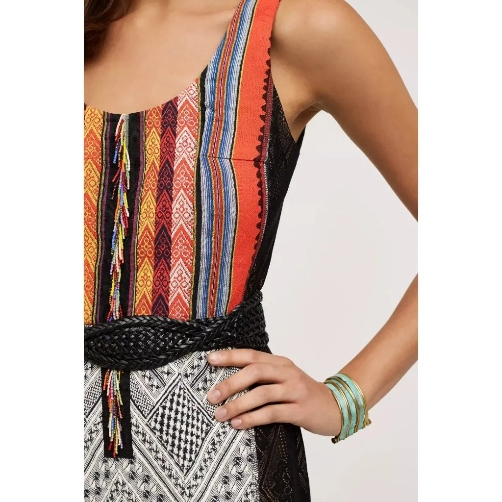 NWT Byron Lars Beauty Mark Gramercy Pencil Sheath in Black Motif Dress 8P - Image 2