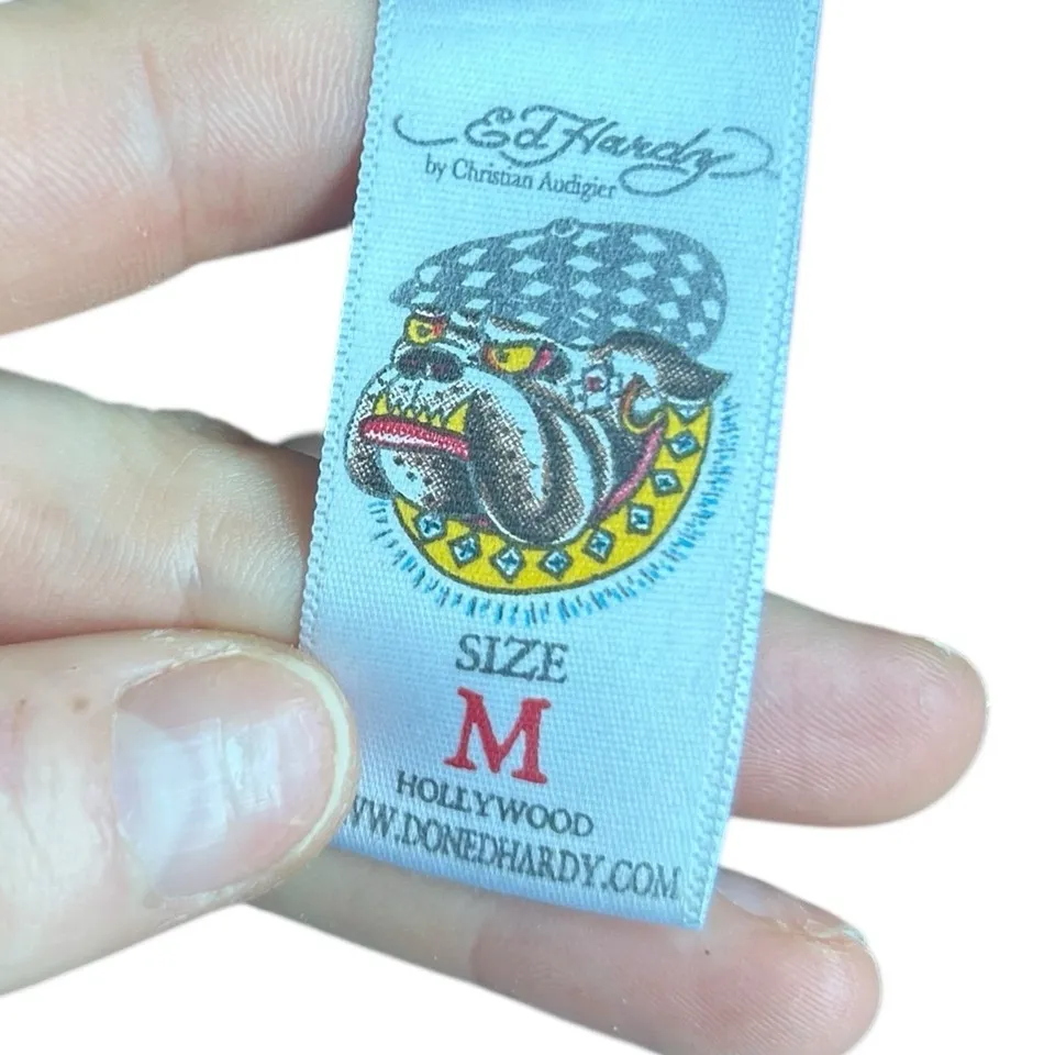 Ed Hardy Graphic Mini Dress Vintage Y2K Size Medium Leopard print - Image 7