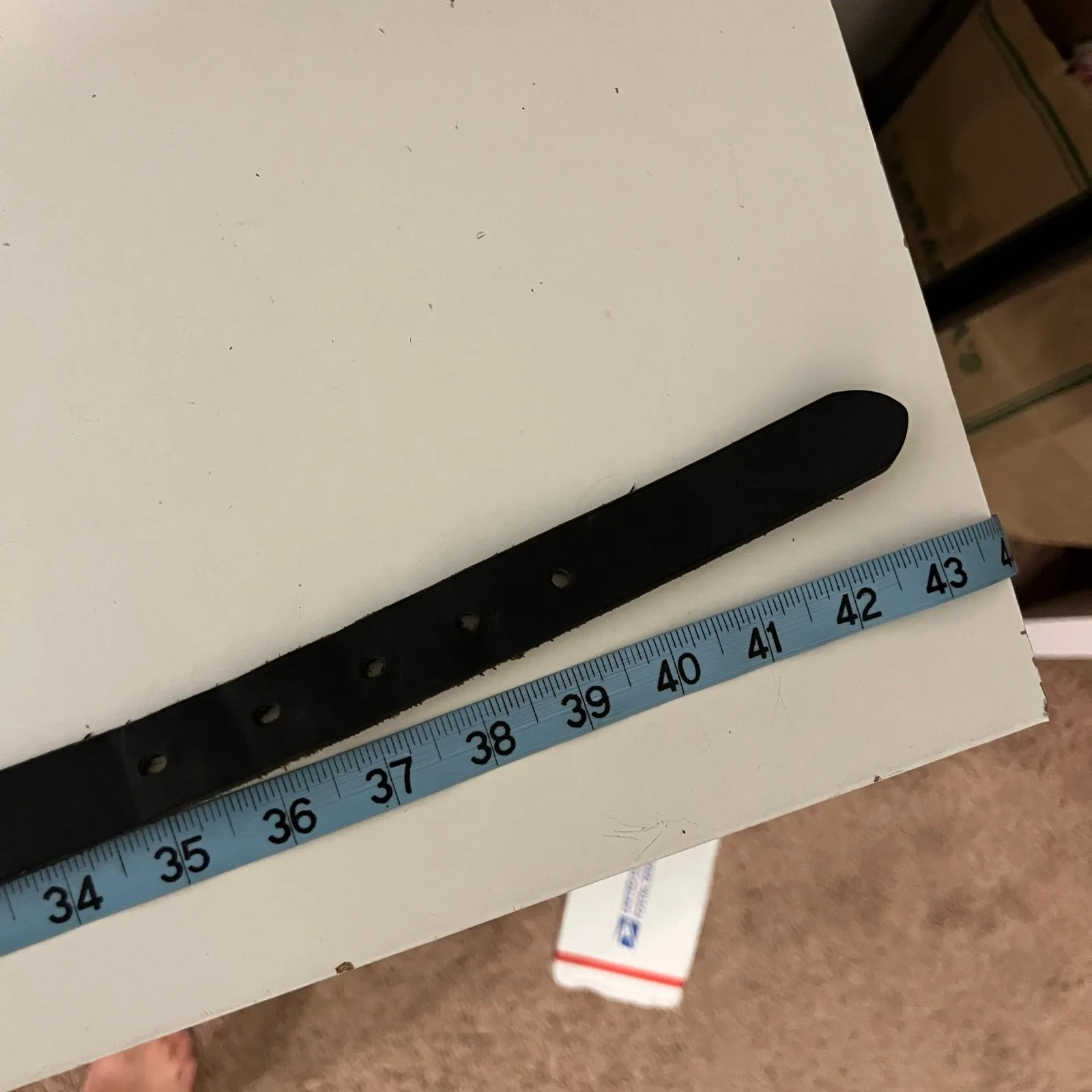 Eddie Bauer USA Made Genuine Italian Leather Worn in Unisex Belt Size XL - Image 5