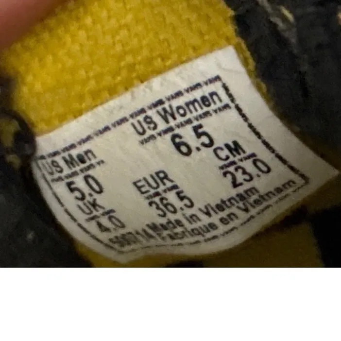 Vans Harry Potter Hufflepuff Slip On Shoes Womens Size 6.5 Men 5 Black Yellow - Image 6