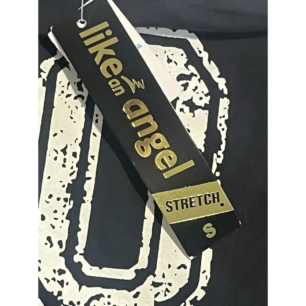 Like An Angel Tube Top Womens Size Small Black White Sports Cropped Sleeveless - Image 7