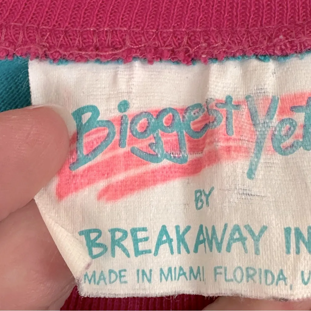 Vintage 80s Colorful Freeport Bahamas Vacation Oversized T - Image 5