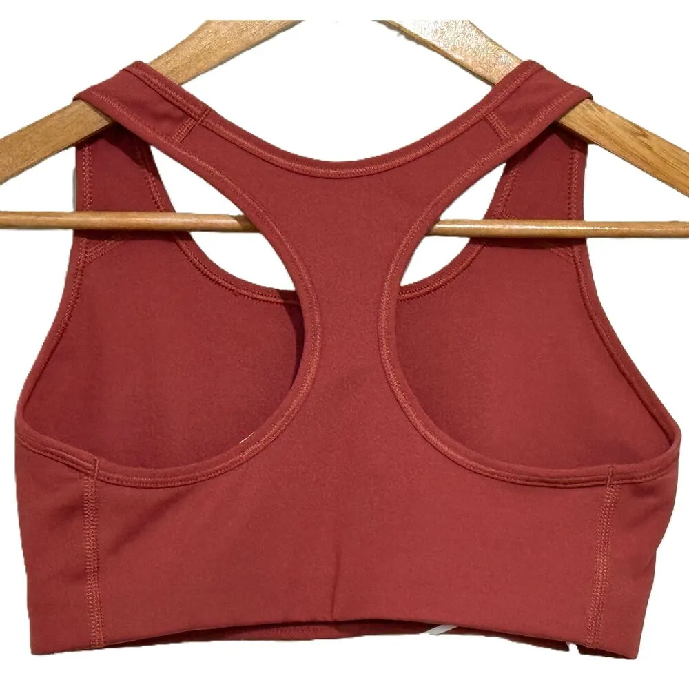 Womens Nike 445687 Coral Pink Orange Red Polyester Racerback Sports Bra Size M - Image 2