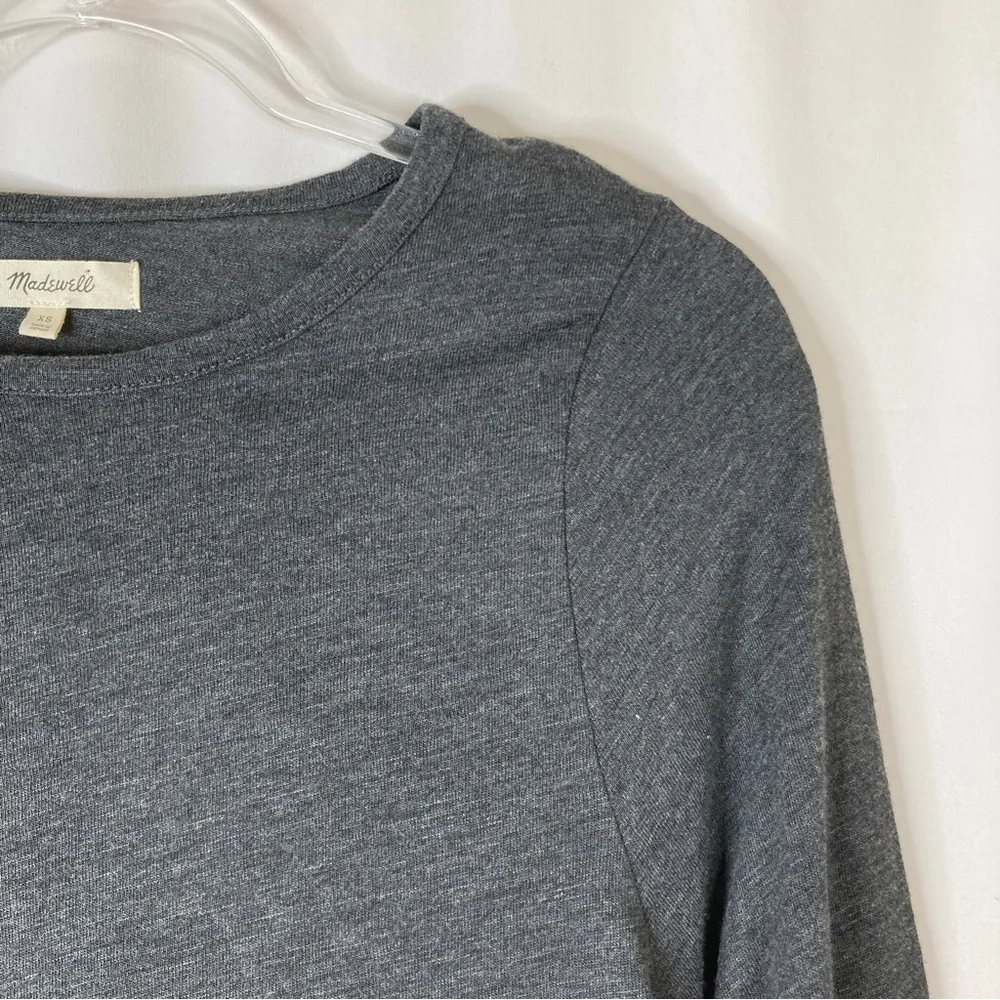 3/$30 Madewell | Dark Gray Lightweight Pullover Sweater Top XS - Image 3