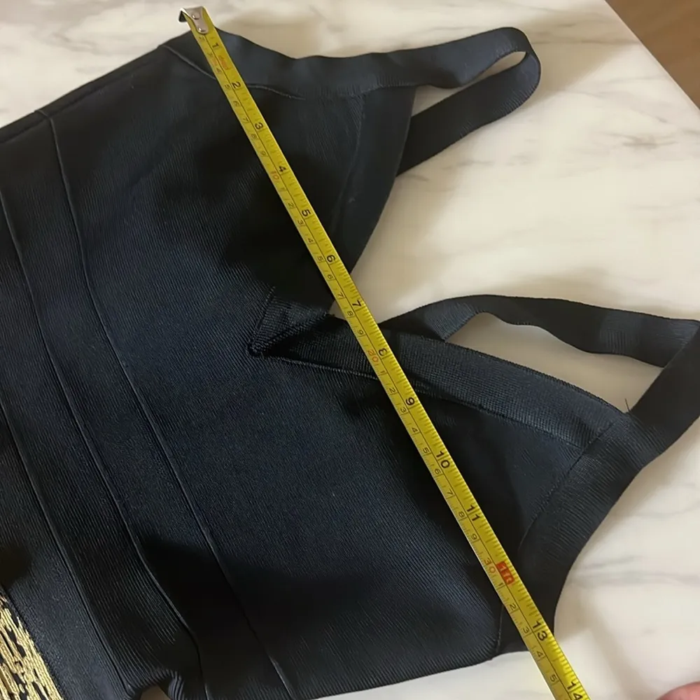 Aqua Bandage Bodycon Two Tone Mini Dress Size XS - Image 9