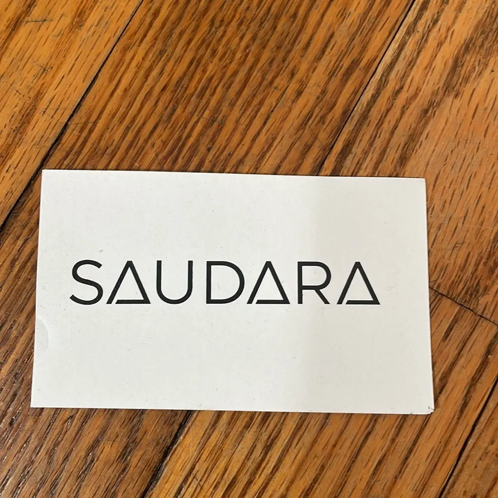 Saudara‎ Taylor Luggage Tag Cowhide Fur Leather Black - Image 6