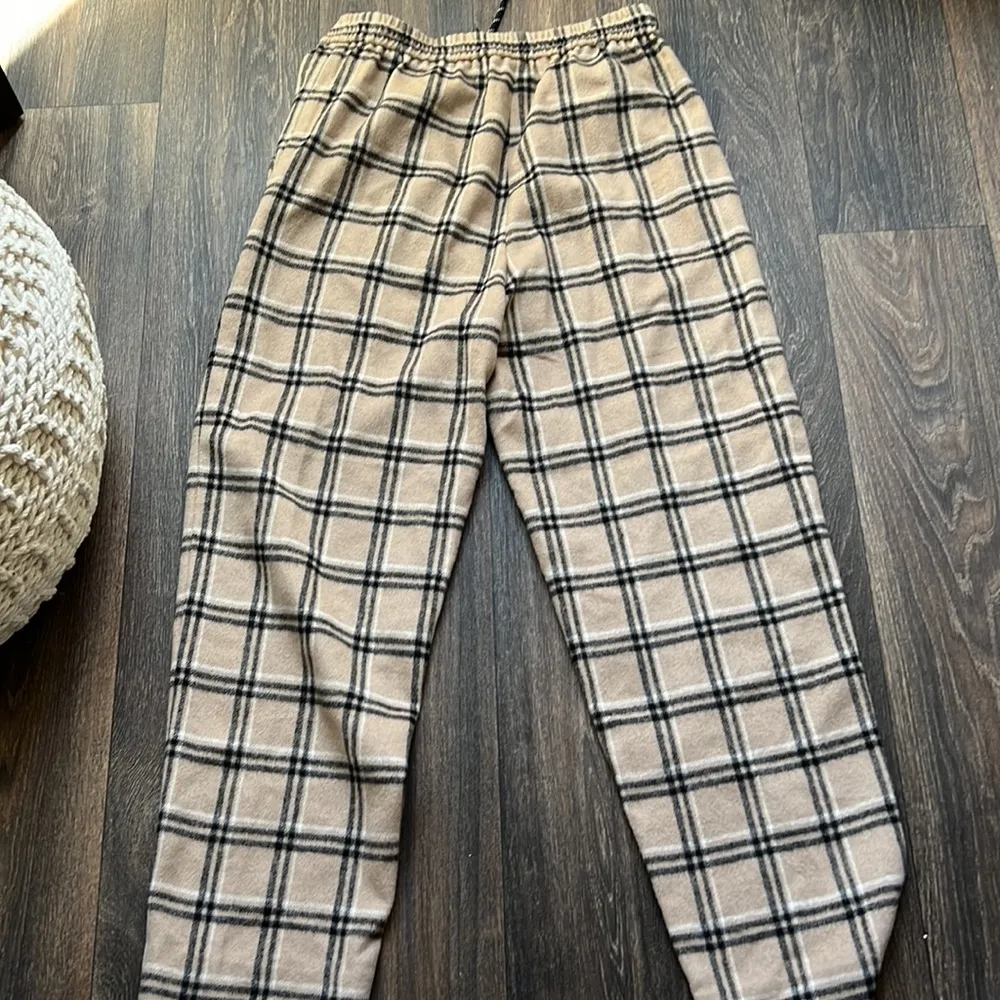 Munthe Reed Wool Plaid Pants Tan Size 4 - Image 5