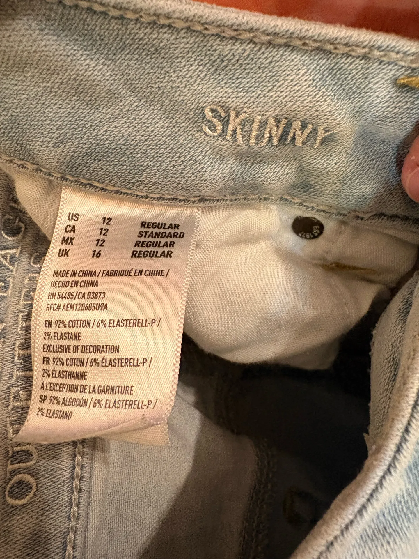 American Eagle Jeans Skinny Ripped Stretch - Image 4