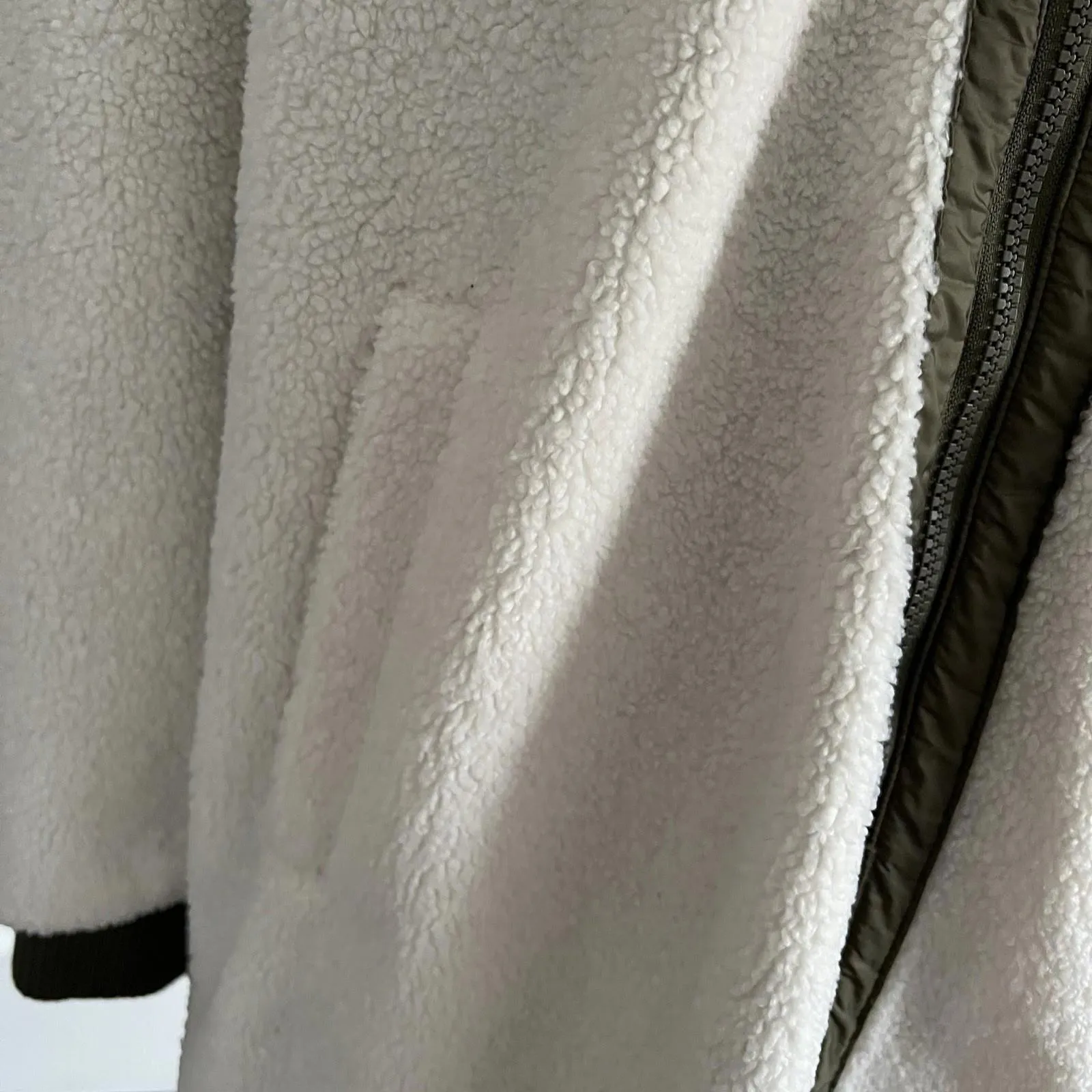 1 Madison Expedition Heritage Collection Sherpa Fleece Jacket Cream Olive XXL - Image 3