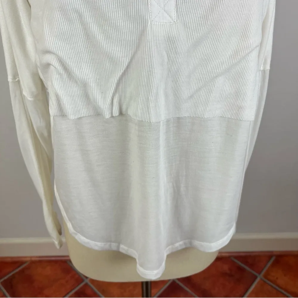 Free People Twice as Nice Henley in White - Image 7