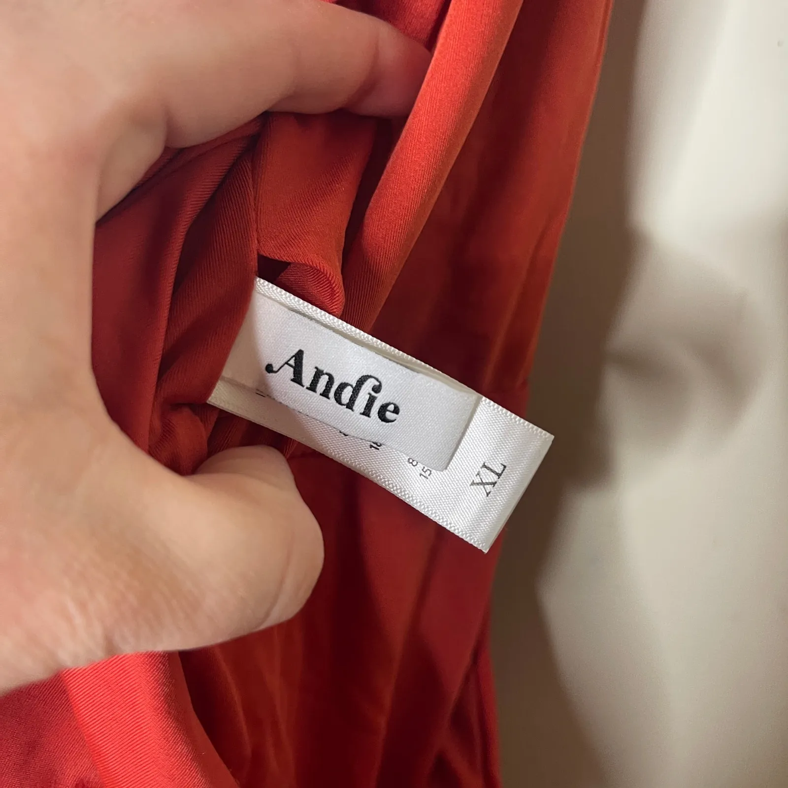 ANDIE Swimsuit The LUZON One Piece Smooth CHILI PEPPER Red XL Style AO209 - Image 4