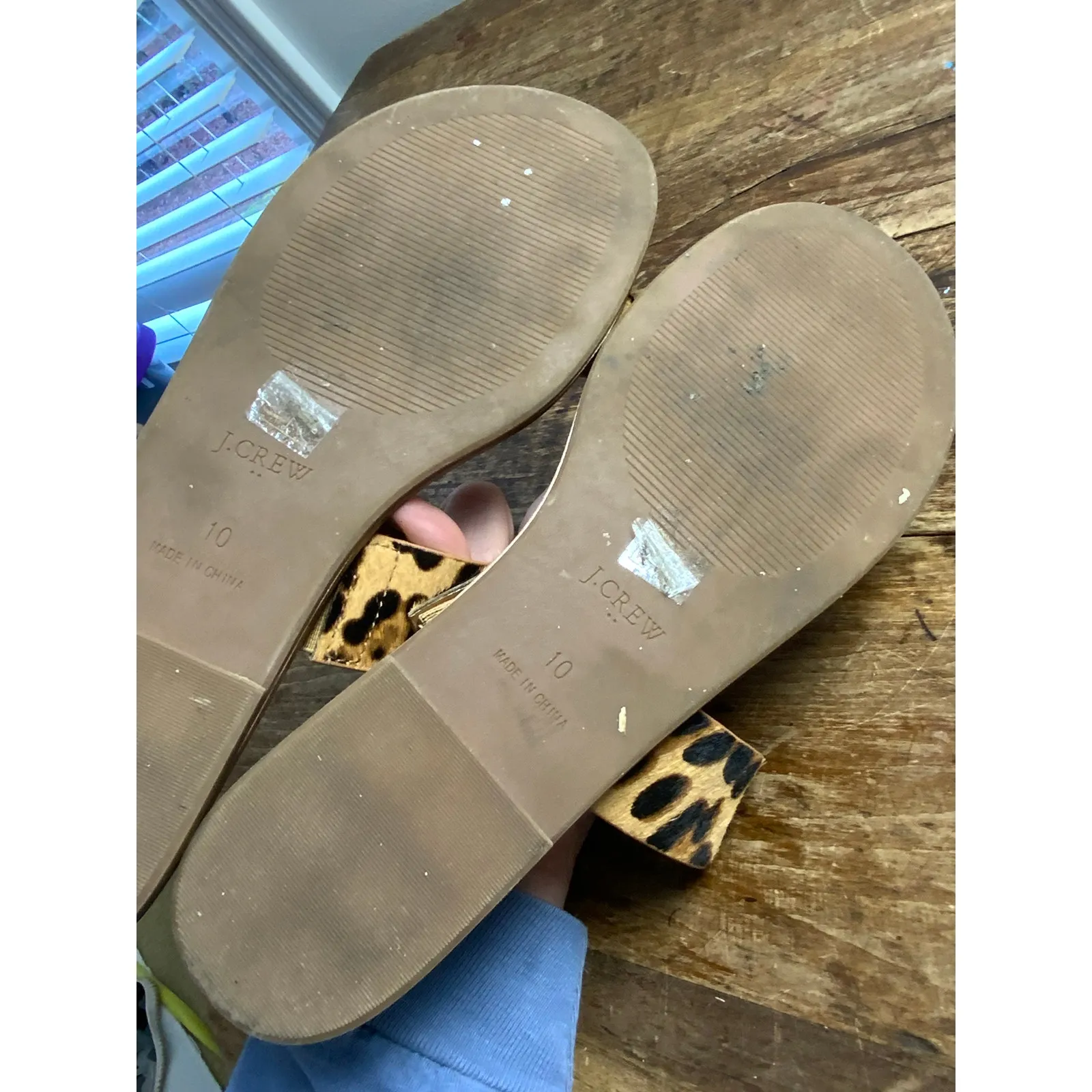 J. Crew Leopard sandals size 10‎ - Image 3