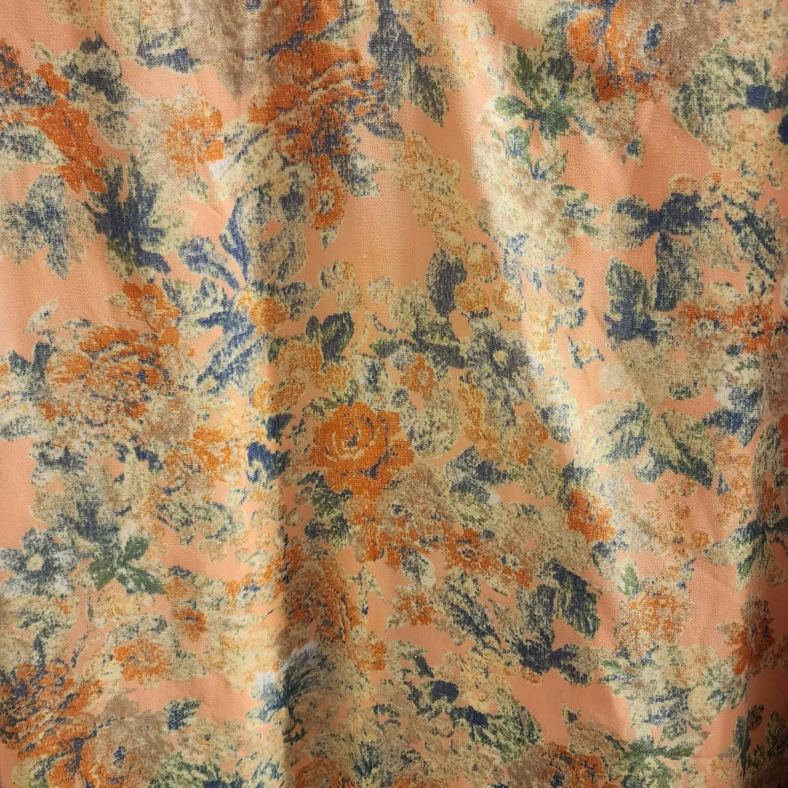 Astr the label coral multi floral Sheath mini dress chiffon  size large - Image 5