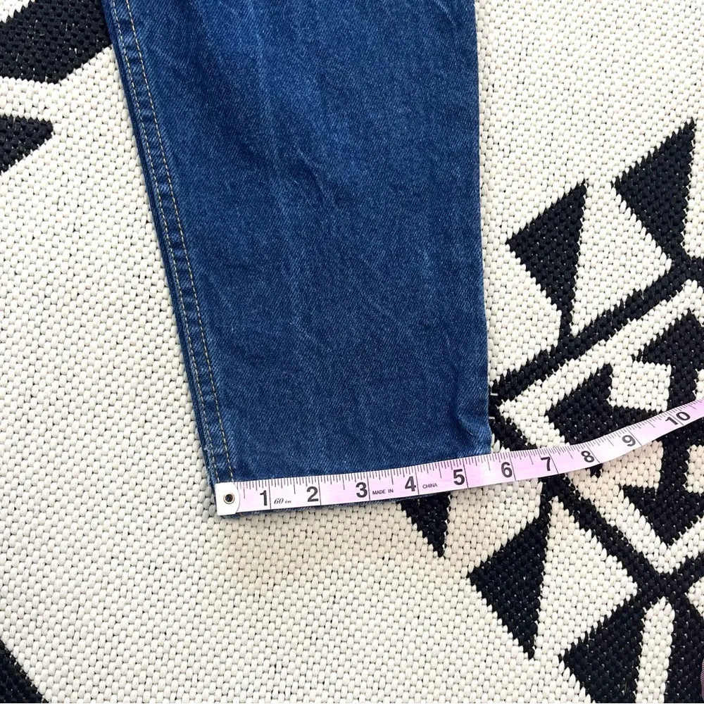 Levi’s Vintage 603 White Tab High Waisted Mom Jeans in Dark Blue Wash - Image 7