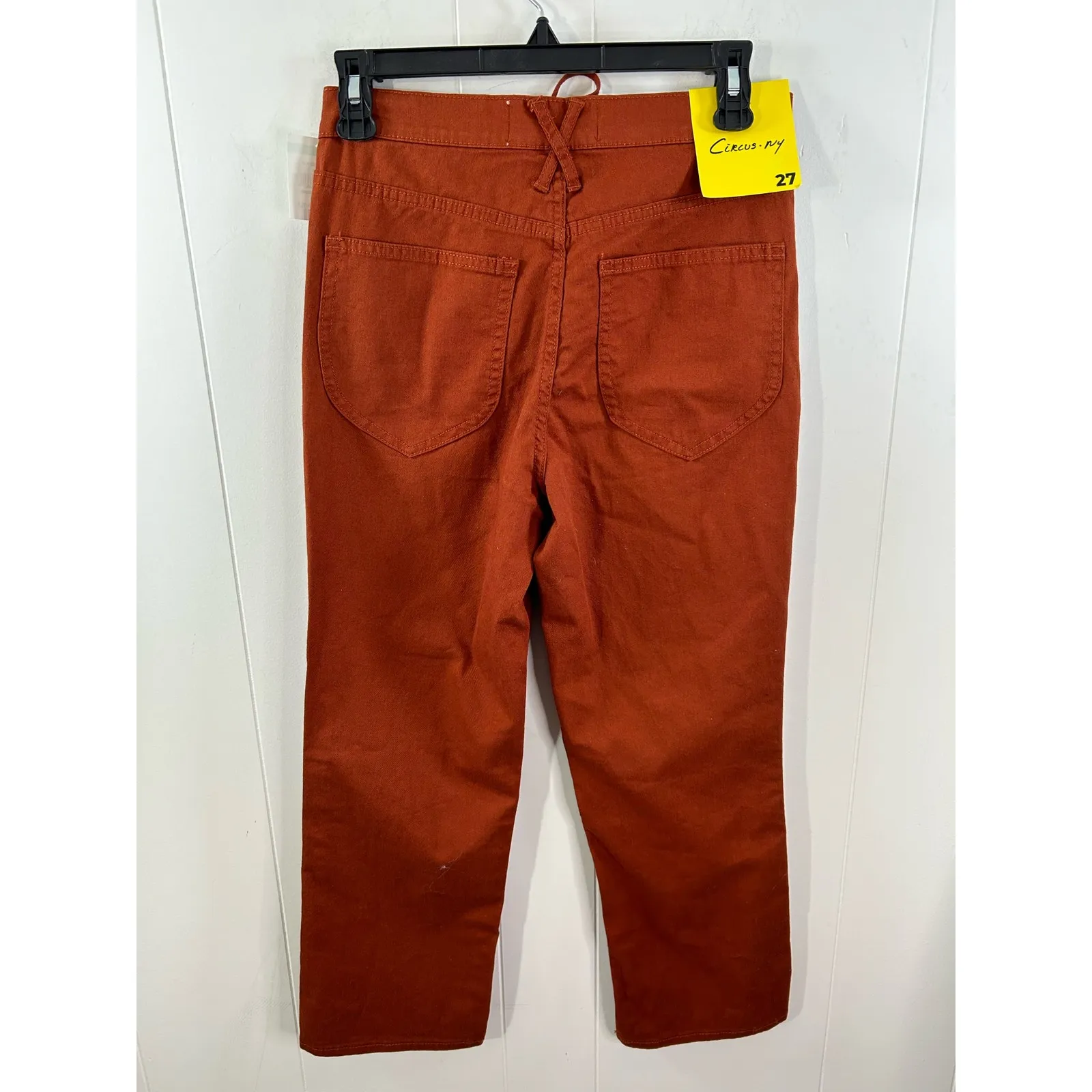 Circus NY by Sam Edelman Lace-UP Bootcut Crop Jeans in Brandy Brown. Size 27 NWT - Image 2