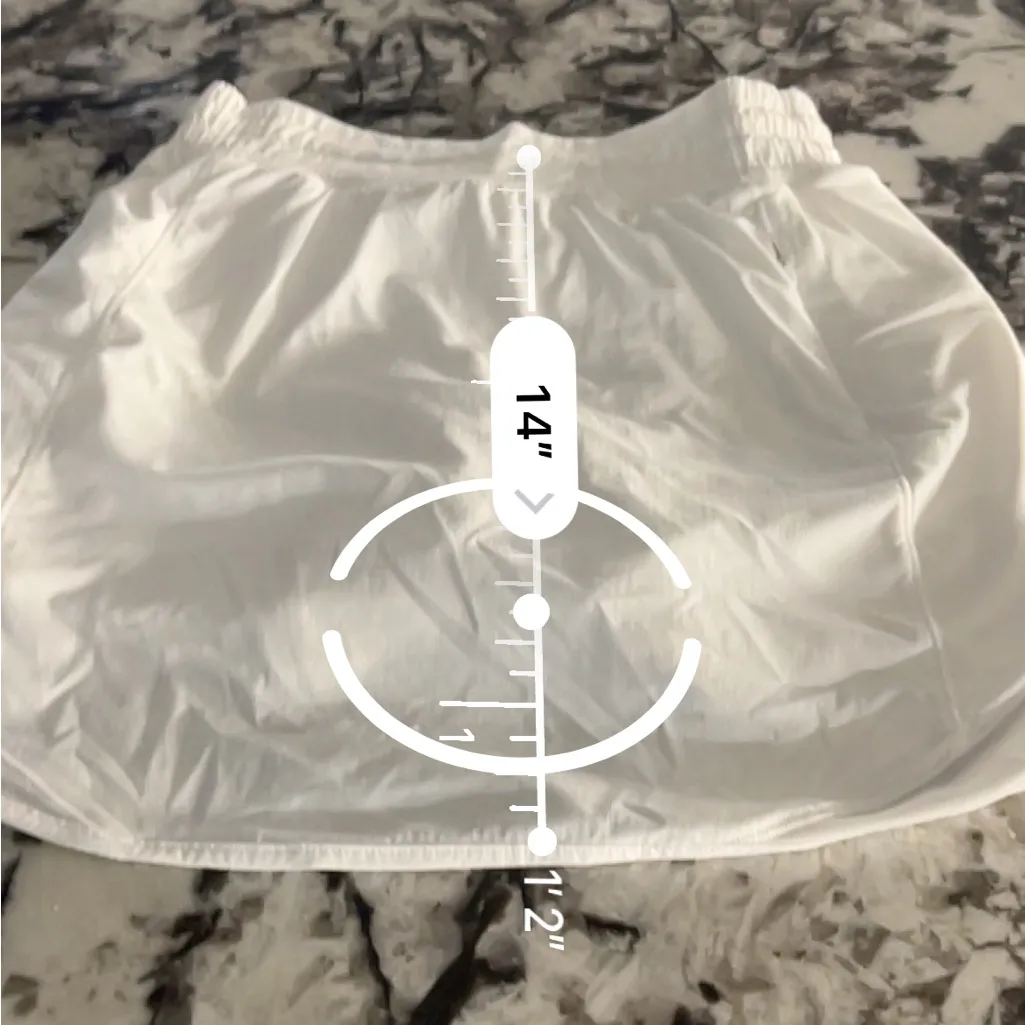 Lululemon Skirt Womens 2 White Hotty Hot HR Long Liner Lightweight Active NWOT - Image 6